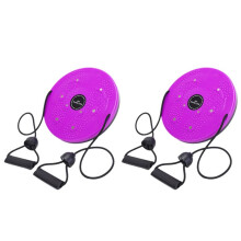 Twister Magnet Midja Vridande Skiva Fitness Balansbräda Viktminskning Tränare Magnetisk Massage Wriggling Plate Gym Lila