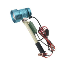 LED-Teleskopscheinwerfer mit Zoom, Starkes Licht, Große Reichweite, Außenscheinwerfer, Schwarzgrube, Nachtangeln, Seebergbaulampe