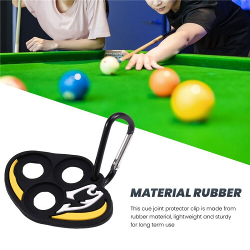 2pc Cue Joint Protector Holder Portable Protective Cue Tips Holder Hold Tool 3Hole Storage Clip for Pool Table Training 2