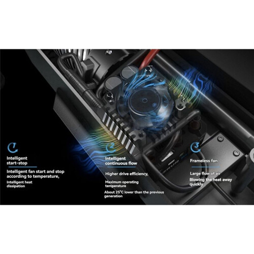 Ezrun Max10 G2-140A ESC Sensored Brushless Electronic Speed Controller per Camion e  Truck 1/10 2