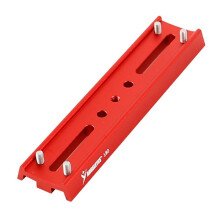 ANGELEYES Placa de Cola de Milano con Posicionamiento de Cuatro Tornillos Anillo de Sujeción Ecuatorial de 180 mm Placa de Instalación Rápida Rojo