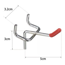 25PCS Nail Plate Nail Plate Hook for Garage Workshop Storage Display Hanging Tool Storage Hook
