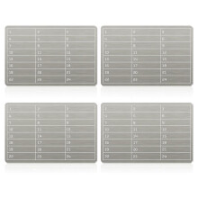 4 Plaques en Acier Inoxydable pour Portefeuille, Stockage de Cryptomonnaies, Portefeuille pour Matériel Bitcoin, Sauvegarde à Froid, BIP39