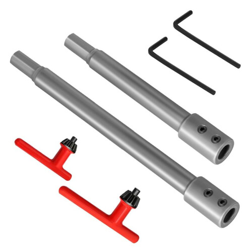 2 Peças de Extensão de Broca de 7" e 10" para 3/8", Extensão de Serra Copo para Adicionar Mais de 5-3/4 A 8-3/4 Polegadas de Profundidade de