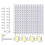 DIY Electronic Kit 256 LED Dot Matrix Advertising Screen Kit Light-Emitting Diode SMD Soldering Component Training Kit 4