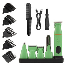 Men'S 5-in-1 Hair Clipper Set Electric Shaving Clipper Nose Hair Remover Full Body Washable Beard Trimmer for Men