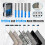 Diamond Drill Bits Set, 5pcs Tile Drill Bits for Ceramic Glass Porcelain Marble , with Versatile Drilling 7