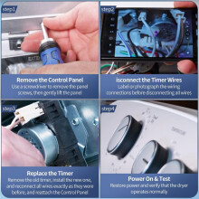 W10186032 WPW10186032 Dryer Timer Compatible for 7MKGDS400DW0,11065132411, 11075132412, 11071202015, 11061202011