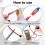4pcs Wire Piercing Probe,Insulation Piercing Clip Set for Multimeter Voltage Testing Detect Automobile Circuit 4mm 4