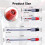 4pcs Wire Piercing Probe,Insulation Piercing Clip Set for Multimeter Voltage Testing Detect Automobile Circuit 4mm 7
