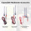 4pcs Wire Piercing Probe,Insulation Piercing Clip Set for Multimeter Voltage Testing Detect Automobile Circuit 4mm 3