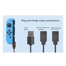 For Controller USB Charger Cable 2 in 1 Travel Charging Cables Charging Cord for Controller Charger