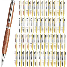 Slimline Pen Kit for Wood Turning 50 Pack with Multiple Finishes 7mm Twist Pen Kit (50)