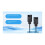 For  Controller USB Charger Cable 2 in 1 Travel Charging Cables Charging Cord for  Controller Charger 4