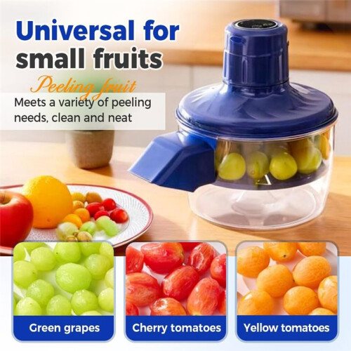 Electric Grape Peeling Machine, Automatic Small Fruit Garlic Peeler Machine, Rechargeable Fruit Peeler Machine Remover 2