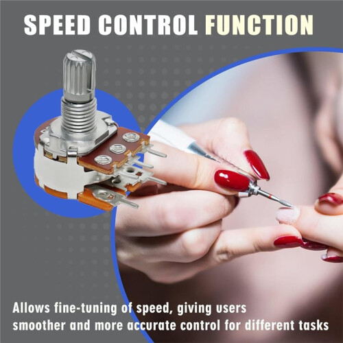 2-Pack B20K Control Board Speed Knob with Washer and Nut, Replacement Parts Compatible,Replacement Accessories 1