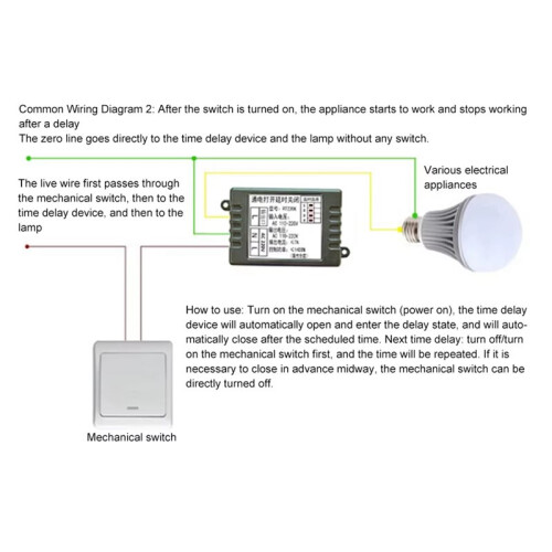 New AC 220V  Delay Relay Cycle Timer Control  Adjustable Timing Relay  Delay  Timing Relays 2