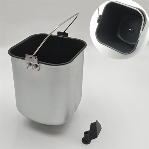 Household Bread Machine Replacement Bucket Non-Stick Coating Bread Bucket & Mixing Blade Bread Machine Baking Bucket 2