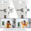 Concave Wall  Door Bumper Stainless Steel Wall Protector Flush Bumper with Rubber 4pcs 5