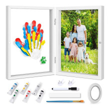 Familien-Handabdruck-Set, DIY-Bastel-Andenken, Handabdruck-Fotorahmen, Familiengeschenke für Frischgebackene Mütter, Neugeborene Babys,