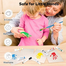Familien-Handabdruck-Set, DIY-Bastel-Andenken, Handabdruck-Fotorahmen, Familiengeschenke für Frischgebackene Mütter, Neugeborene Babys,