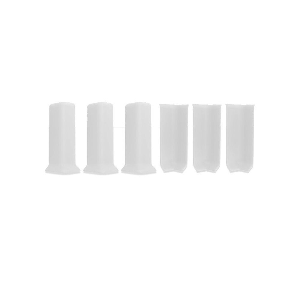 Baseboard Corner Blocks 4Inch Height, Self Adhesive -Connector Between The Cove Base Wall Base Rubber Moulding Trim 6033799426588