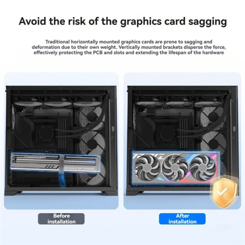 Vertical Mount  Card Holder  Card Steering 90 Bracket GPU Mounting Bracket  Card Holder 2