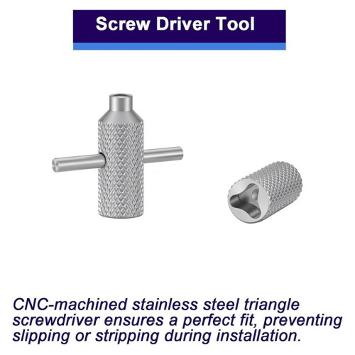 Titanium Triangle Screw & Driver Kit for Microtech Ultratech, UTX-85, Troodon - Complete Knife Maintenance Set 2