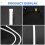 60CM Super Bright Sequential LED Flexible Daytime Running DRL Strip Tube Switchback Headlight White + Yellow 2