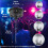 Motor para Bola de Discoteca com Luzes e Controle Remoto, Motor para Bola de Espelhos com 24 LEDs para Bolas de 4/6/8/12 Polegadas para Festas 6