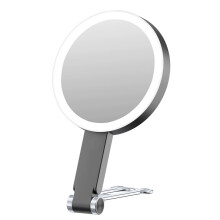 10X Dual Magnification LED Makeup Mirror, Portable, Rechargeable with 3 Color Lighting