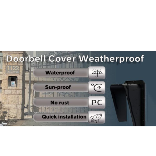 Funda Impermeable  de ABS para Timbre, Teclado y Timbre de Puerta. 2