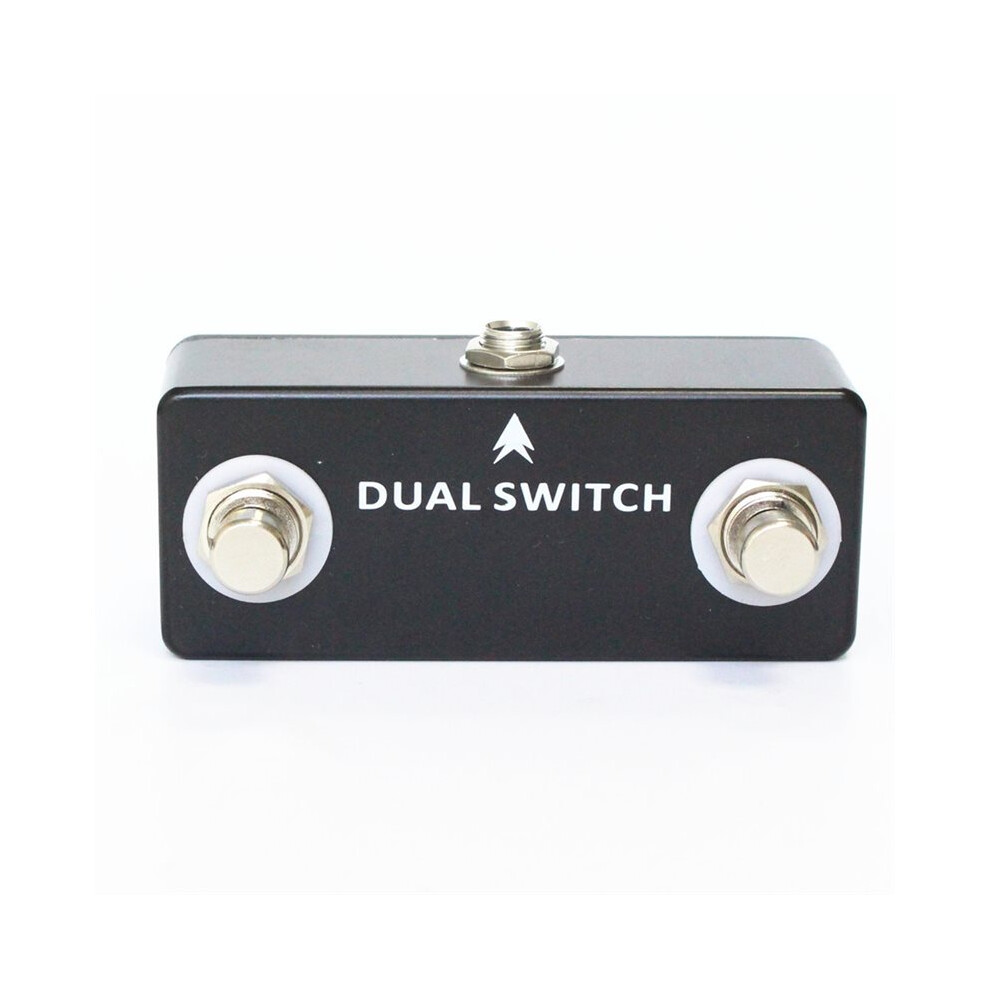 Mosky Dual Guitar Pedal,Normally Open Dual Footswitch Foot Effect Pedal 6031035785802