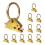 10PCS Heavy Duty E-Track Tie Down O Ring E-Track Ring for E-Track Tie Down Rail/Single System 1