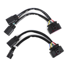 2Pcs Conversion Harnesses Quad Housing to Projector Headlight for Ram 2009-2018
