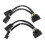 2Pcs Conversion Harnesses Quad Housing to Projector Headlight for  Ram 2009-2018 1