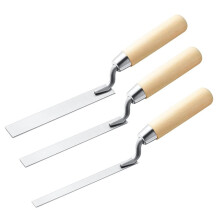 Professionele Tuck Pointer Troffelset, 3 Maten met Houten Handvat voor Metselwerk en Mortelreparatie