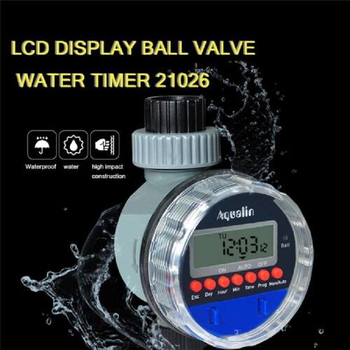LCD Display Garden Watering Timer 8 Programs Electronic  Valve Water Timer Irrigation System for Garden Watering