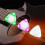 3ST LED-Gitarrplock Basplektrum Light  Beat Pick Glödande Plockar med Lampor för Ukulele Elgitarr 6