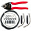 Black Universal Bike Shift Cable Housing Kit Includes Cable Cutters, Bike Shift Cable, Brake Cable 1