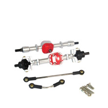 RC Auto Metal Gear Voor- en Achterbrugas Set voor MN D90 D91 D96 99S FJ45 1/12 RC Auto Upgrade Onderdelen Accessoires Zilver