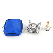 Estufa de Gas para Acampar Al Aire Libre, Picnic Plegable Al Aire Libre con Bolsa de Almacenamiento (Combustible No Incluido)