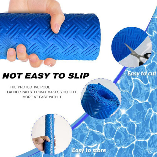 16X36 Polegadas Pool Ladder Mat-Swimming Pool Step Mat + Non-Slip Texture-Ladder Pad para Piscinas acima Do Solo Revestimento e Escadas B 2