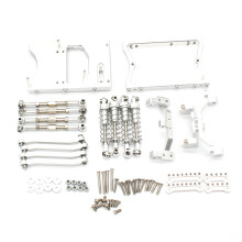 Metal Chassis Pull Rods Servo Fixed Mount Bracket for MN D90 D91 MN99S 1/12 RC Car Upgrade Parts,Silver