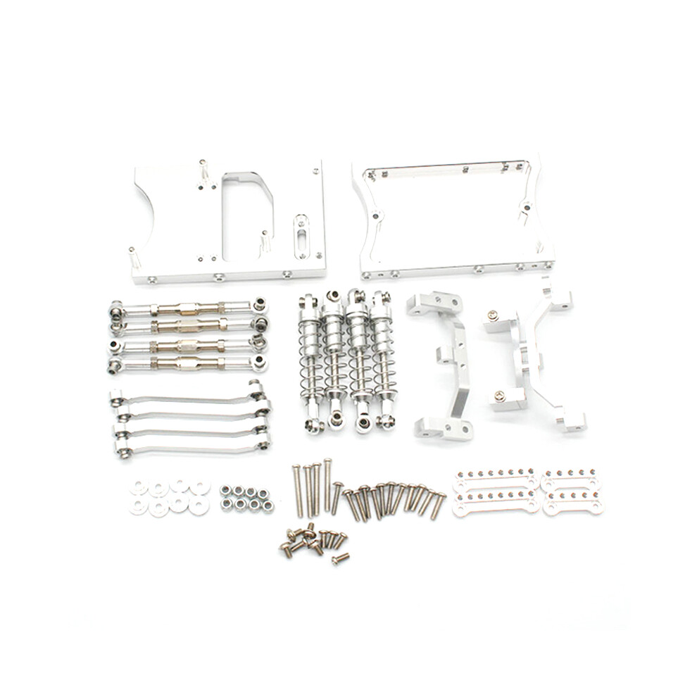 Metal Chassis Pull Rods Servo Fixed Mount Bracket For Mn D90 D91 Mn99s 1/12 Rc Car Upgrade Parts, Silver 4714047190780