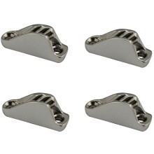 4PCS Stainless Steel Marine Sailing Rope Cam Cleat 18X48mm Flip Clam Clamp Jam Cleat for Sailboat Yacht Hardware