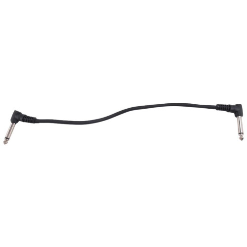6PCS 6 Inch Guitar Patch Cables, Black Guitar Pedal Cable Effect Cable Cord, 1/4 Inch TS Right Angle Guitar Patch Cable 2
