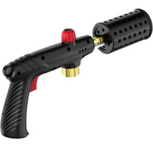 Propane Torch with Adjustable Flame, Handheld Torch for BBQ, Grill,Sous Vide,Safety Lock & Wide Nozzle Design