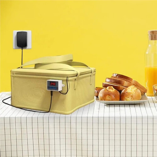 US Plug -50-110 Celsius Dough Proofing Box with Heating Pad Temperature Control Bread Proofer Foldable Fermentation Box 2