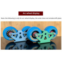 Freeline Roller Road Driftboard Maple Split Tragbares Skateboard 82A PU Drift Board Rad Anti-Rutsch-Skateboard,Blau